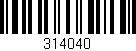 Código de barras (EAN, GTIN, SKU, ISBN): '314040'