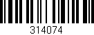 Código de barras (EAN, GTIN, SKU, ISBN): '314074'