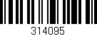 Código de barras (EAN, GTIN, SKU, ISBN): '314095'