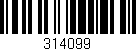 Código de barras (EAN, GTIN, SKU, ISBN): '314099'