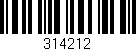 Código de barras (EAN, GTIN, SKU, ISBN): '314212'