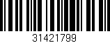 Código de barras (EAN, GTIN, SKU, ISBN): '31421799'