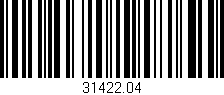 Código de barras (EAN, GTIN, SKU, ISBN): '31422.04'