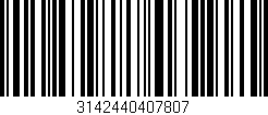 Código de barras (EAN, GTIN, SKU, ISBN): '3142440407807'