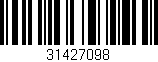 Código de barras (EAN, GTIN, SKU, ISBN): '31427098'