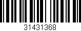 Código de barras (EAN, GTIN, SKU, ISBN): '31431368'