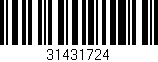 Código de barras (EAN, GTIN, SKU, ISBN): '31431724'