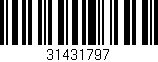 Código de barras (EAN, GTIN, SKU, ISBN): '31431797'