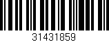 Código de barras (EAN, GTIN, SKU, ISBN): '31431859'
