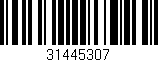Código de barras (EAN, GTIN, SKU, ISBN): '31445307'