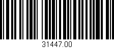 Código de barras (EAN, GTIN, SKU, ISBN): '31447.00'