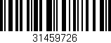 Código de barras (EAN, GTIN, SKU, ISBN): '31459726'