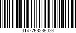 Código de barras (EAN, GTIN, SKU, ISBN): '3147753335038'