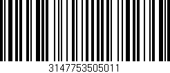 Código de barras (EAN, GTIN, SKU, ISBN): '3147753505011'