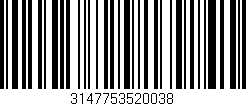 Código de barras (EAN, GTIN, SKU, ISBN): '3147753520038'