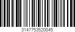 Código de barras (EAN, GTIN, SKU, ISBN): '3147753520045'