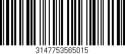 Código de barras (EAN, GTIN, SKU, ISBN): '3147753565015'