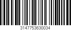 Código de barras (EAN, GTIN, SKU, ISBN): '3147753630034'