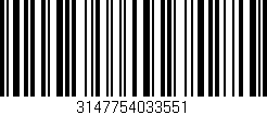 Código de barras (EAN, GTIN, SKU, ISBN): '3147754033551'