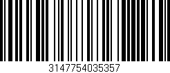 Código de barras (EAN, GTIN, SKU, ISBN): '3147754035357'