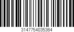 Código de barras (EAN, GTIN, SKU, ISBN): '3147754035364'