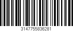 Código de barras (EAN, GTIN, SKU, ISBN): '3147755836281'