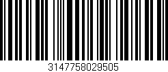 Código de barras (EAN, GTIN, SKU, ISBN): '3147758029505'