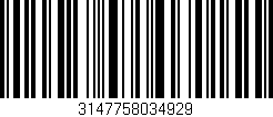 Código de barras (EAN, GTIN, SKU, ISBN): '3147758034929'