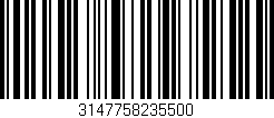 Código de barras (EAN, GTIN, SKU, ISBN): '3147758235500'