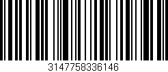 Código de barras (EAN, GTIN, SKU, ISBN): '3147758336146'