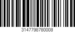 Código de barras (EAN, GTIN, SKU, ISBN): '3147798780008'