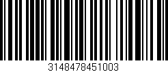 Código de barras (EAN, GTIN, SKU, ISBN): '3148478451003'
