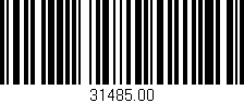 Código de barras (EAN, GTIN, SKU, ISBN): '31485.00'