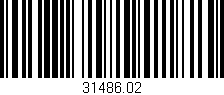 Código de barras (EAN, GTIN, SKU, ISBN): '31486.02'