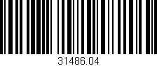 Código de barras (EAN, GTIN, SKU, ISBN): '31486.04'