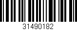 Código de barras (EAN, GTIN, SKU, ISBN): '31490182'