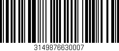 Código de barras (EAN, GTIN, SKU, ISBN): '3149876630007'
