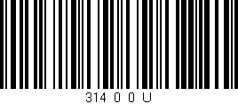 Código de barras (EAN, GTIN, SKU, ISBN): '314_0_0_U'