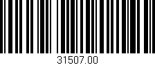 Código de barras (EAN, GTIN, SKU, ISBN): '31507.00'