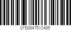 Código de barras (EAN, GTIN, SKU, ISBN): '3150947512405'