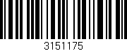 Código de barras (EAN, GTIN, SKU, ISBN): '3151175'
