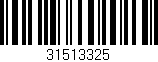 Código de barras (EAN, GTIN, SKU, ISBN): '31513325'