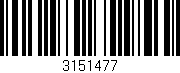 Código de barras (EAN, GTIN, SKU, ISBN): '3151477'