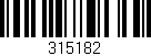 Código de barras (EAN, GTIN, SKU, ISBN): '315182'