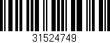 Código de barras (EAN, GTIN, SKU, ISBN): '31524749'