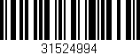 Código de barras (EAN, GTIN, SKU, ISBN): '31524994'