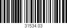 Código de barras (EAN, GTIN, SKU, ISBN): '31534.03'