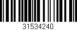 Código de barras (EAN, GTIN, SKU, ISBN): '31534240'