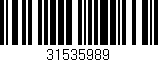 Código de barras (EAN, GTIN, SKU, ISBN): '31535989'