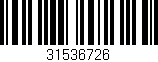 Código de barras (EAN, GTIN, SKU, ISBN): '31536726'